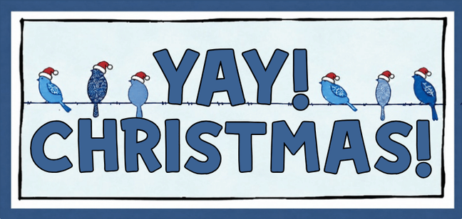 merry birds sticker design